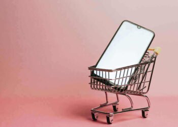 cart with mobile phone